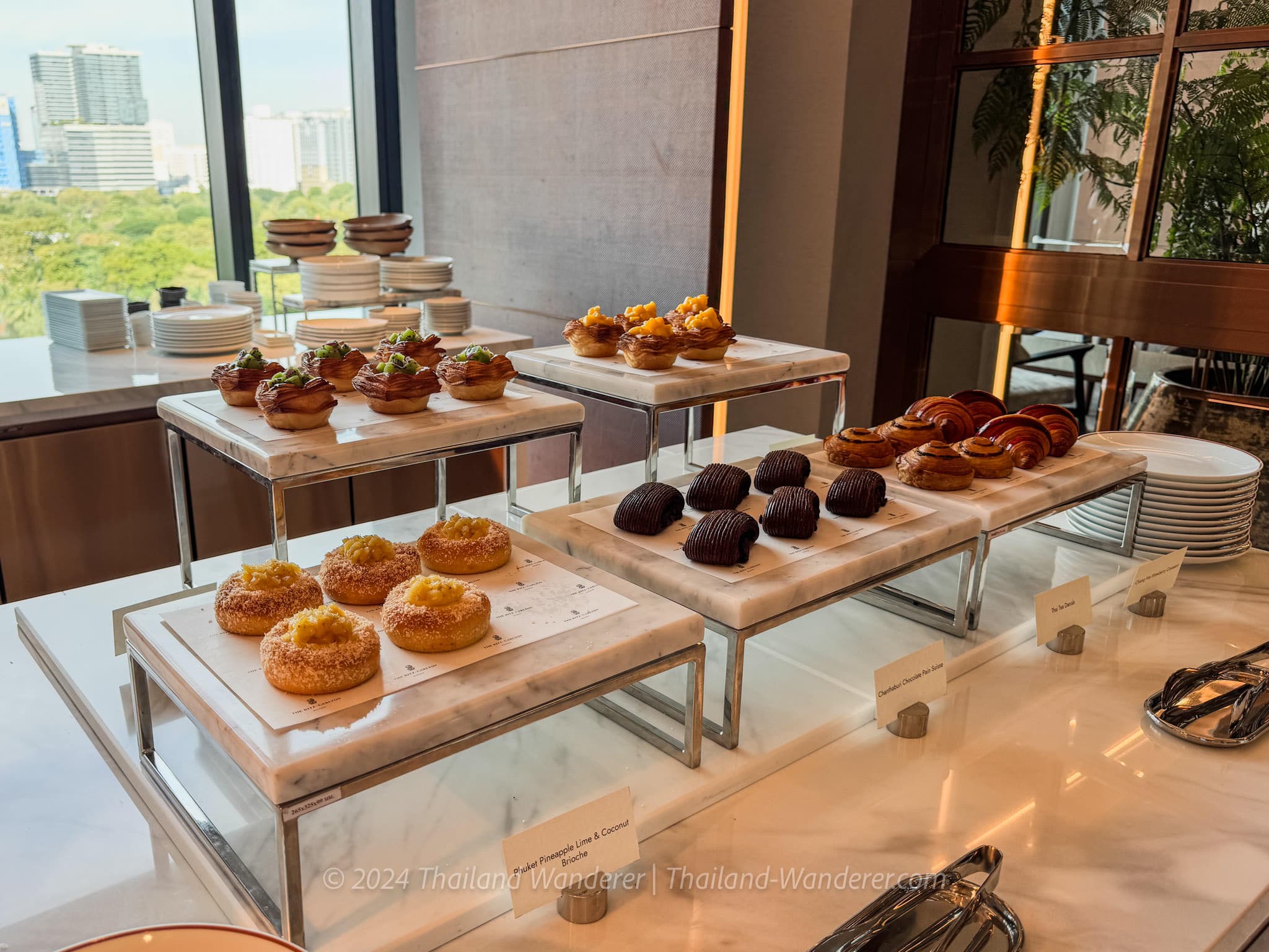 Elegant dessert served at The Ritz-Carlton Bangkok