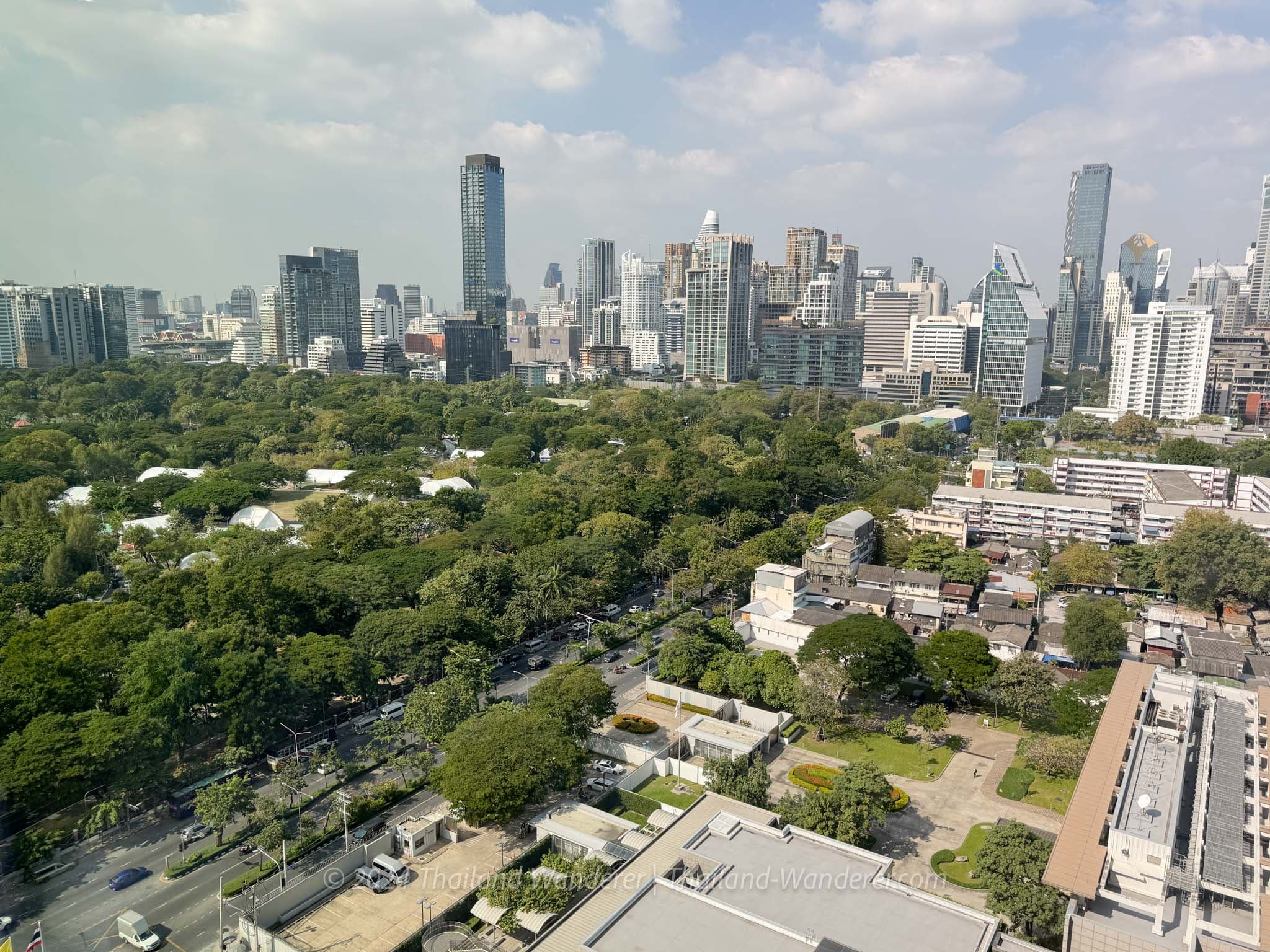 The Ritz-Carlton Bangkok's view of Lumpini Park.