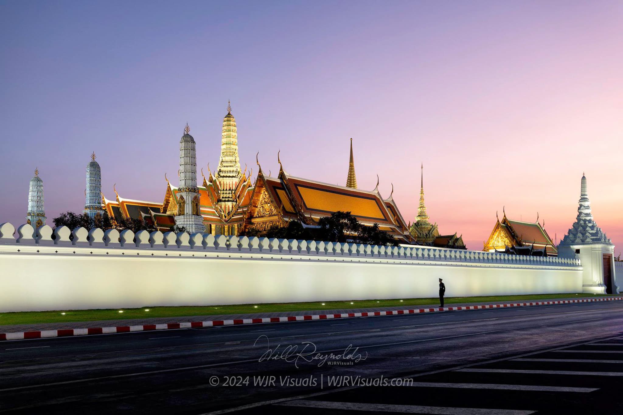 The Grand Palace in Bangkok with traditional Thai architecture