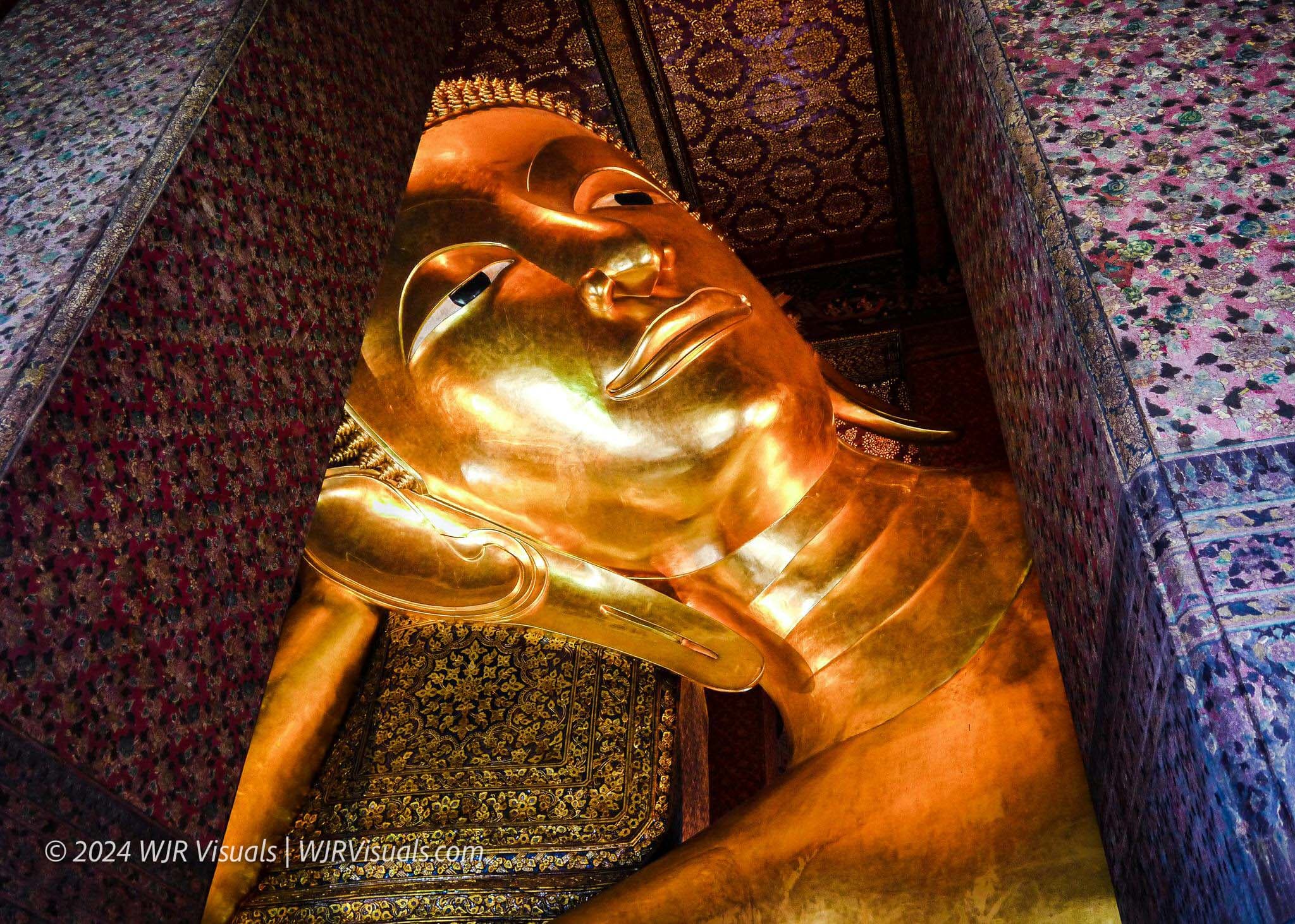 Wat Pho temple with the Reclining Buddha statue