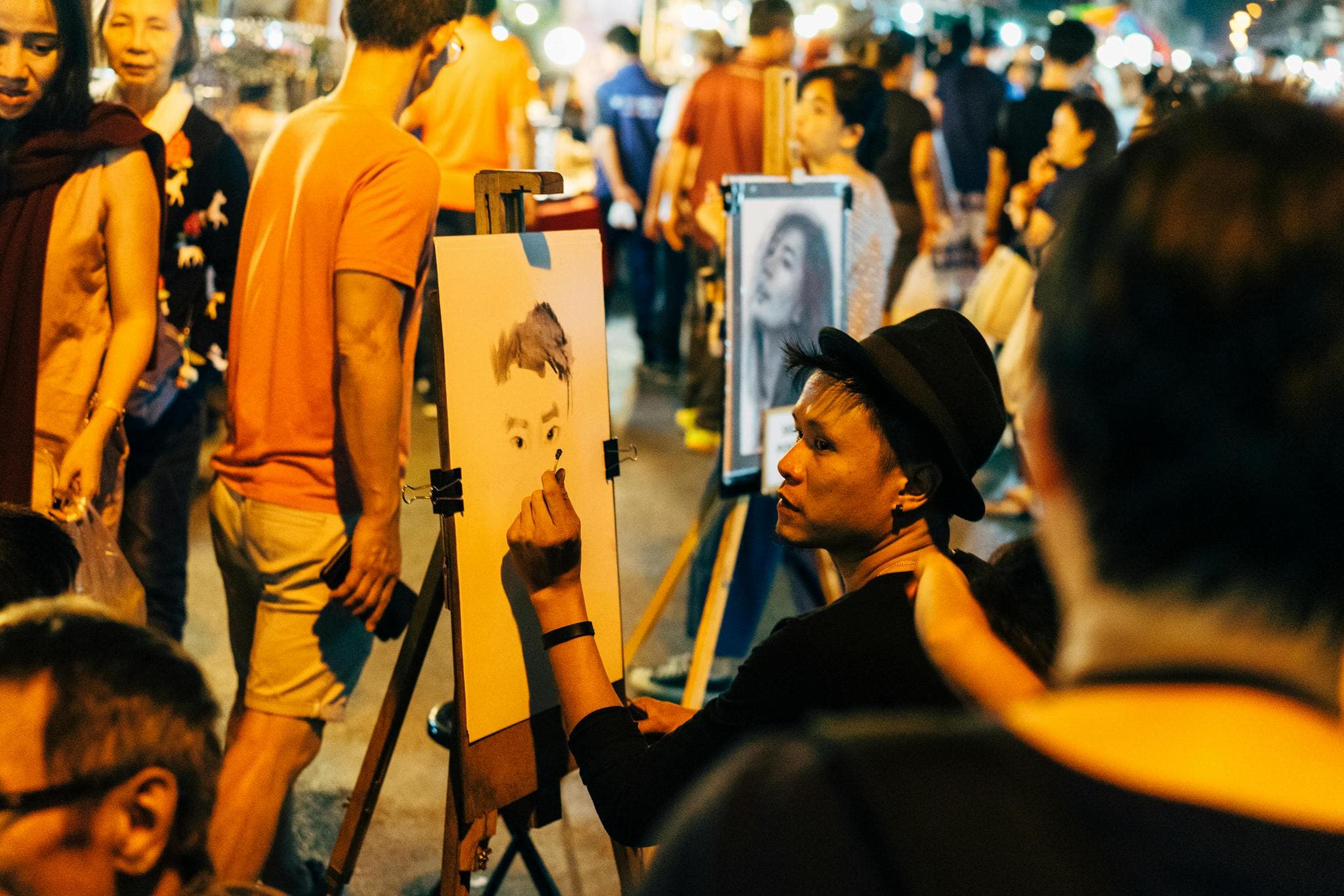 Vibrant stalls at the Sunday Walking Street Market