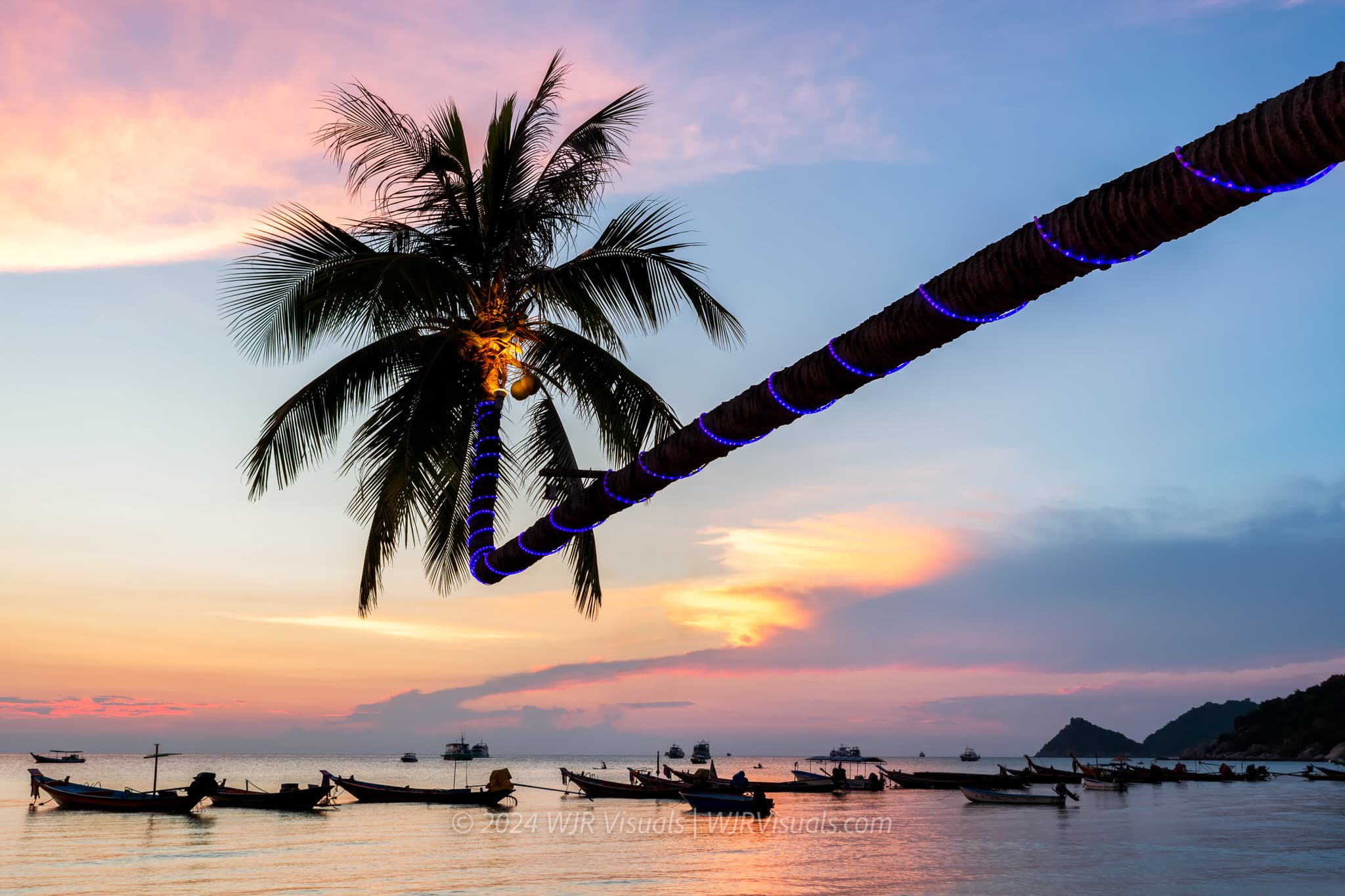 A scenic view of Koh Tao's beaches and turquoise waters