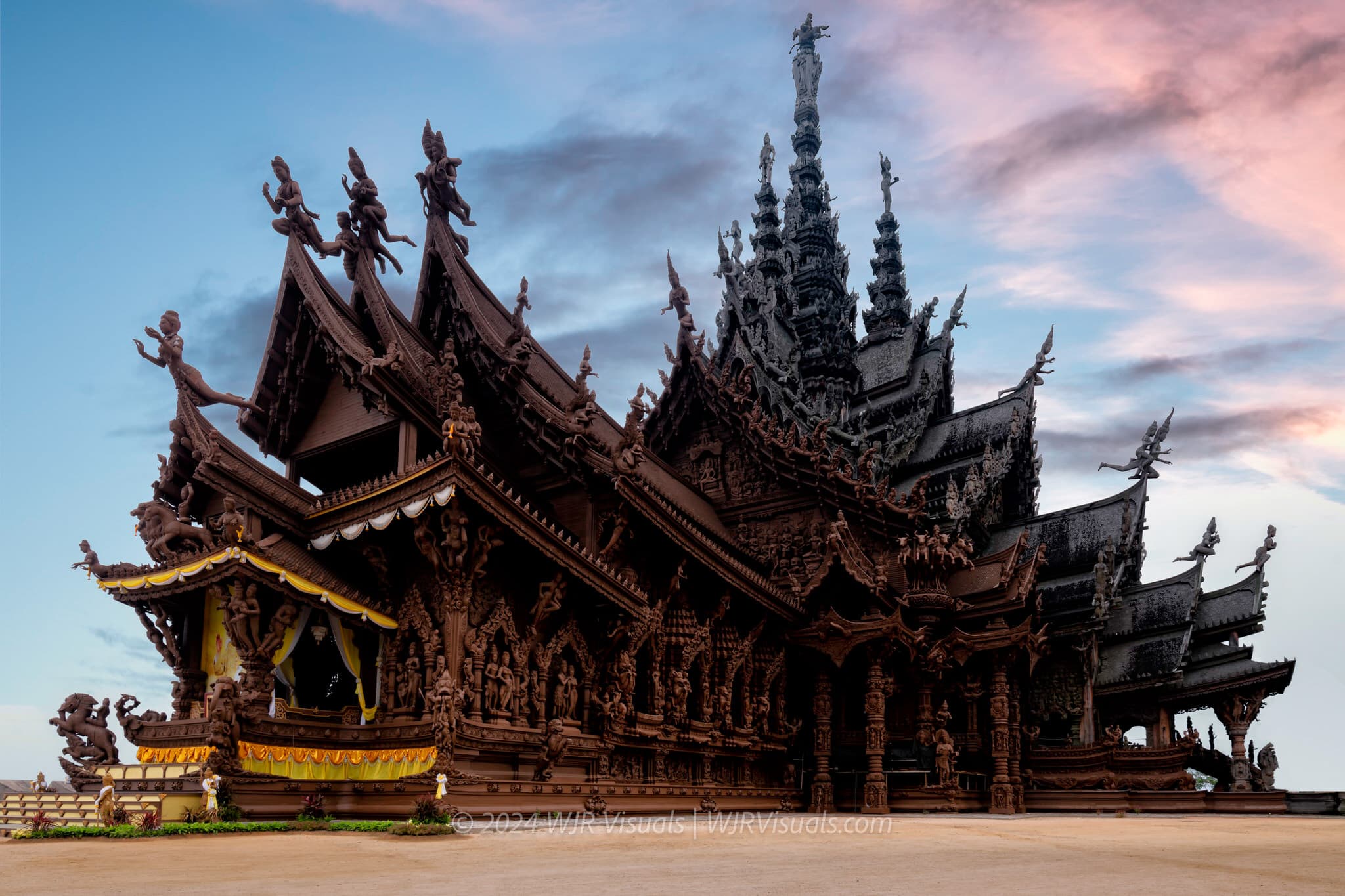 The Sanctuary of Truth overlooking the ocean