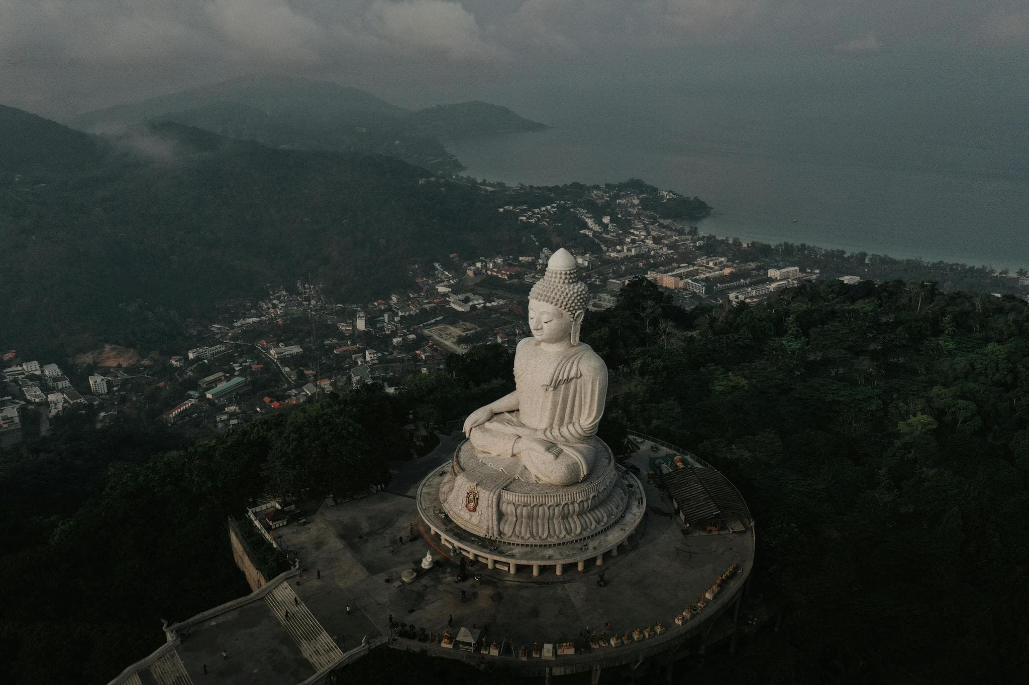 The Big Buddha statue with a panoramic view